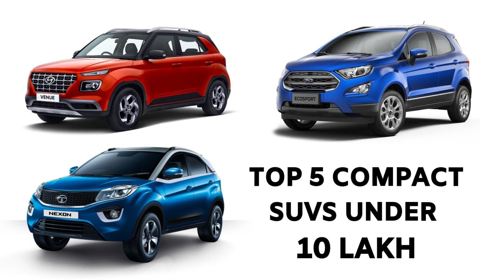 Top 5 Compact SUVs Under 10 Lakh; Mahindra XUV300, Hyundai Venue...