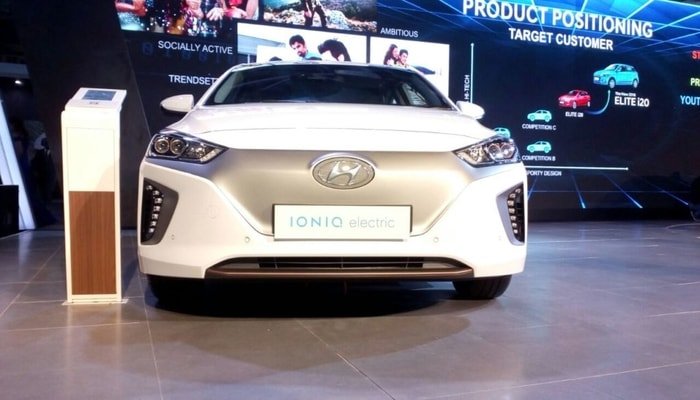 Hyundai Ioniq EV Revealed at 2018 Auto Expo