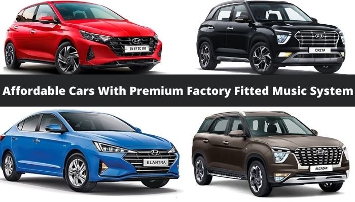 Most Affordable Cars With Premium Factory Fitted Music System