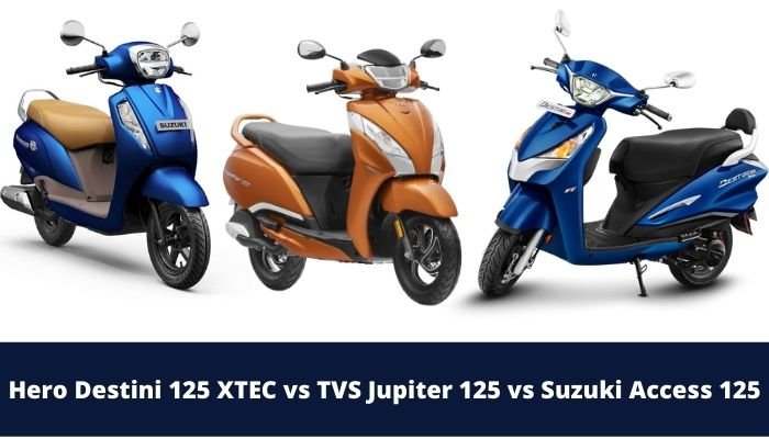 Hero Destini 125 XTEC vs TVS Jupiter 125 vs Suzuki Access 125