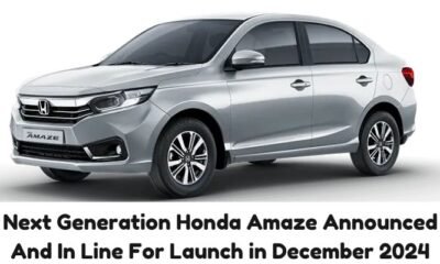 Next Generation Honda Amaze Announced And In Line For Launch in December 2024